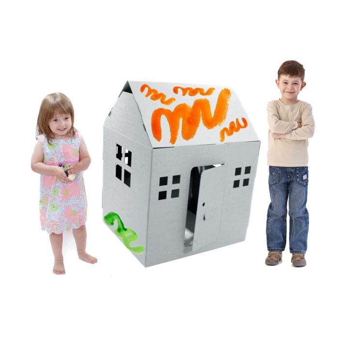 meditatie waarom niet volwassen Paperpod - Kartonnen Speelhuis Wit | KinderenKoning