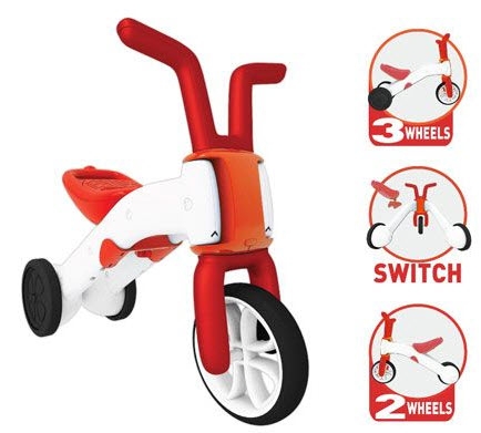 Chillafish - Bunzi Rood - Kunststof loopfiets bild