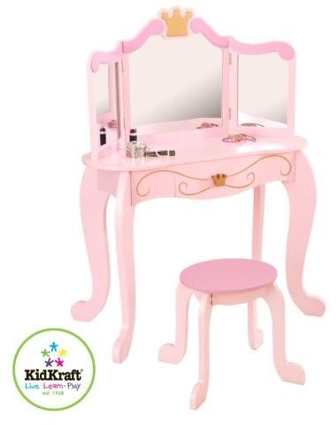 Kidkraft - Prinses Kaptafel & Stoel - Hout bild