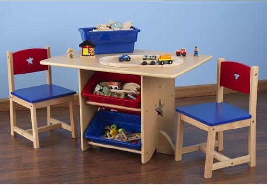 Kidkraft - Kindertafel en 2 kinderstoelen met sterren bild